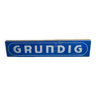 Old illuminated sign GRUNDIG
