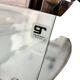 Bar cart/vintage cart in curved glass by Gallotti & Radice