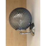Contemporary "ballotton" blue murano glass wall sconce