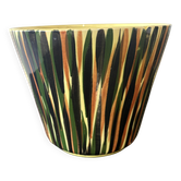 Small vintage Saint-Clément pot – 1950s painted earthenware