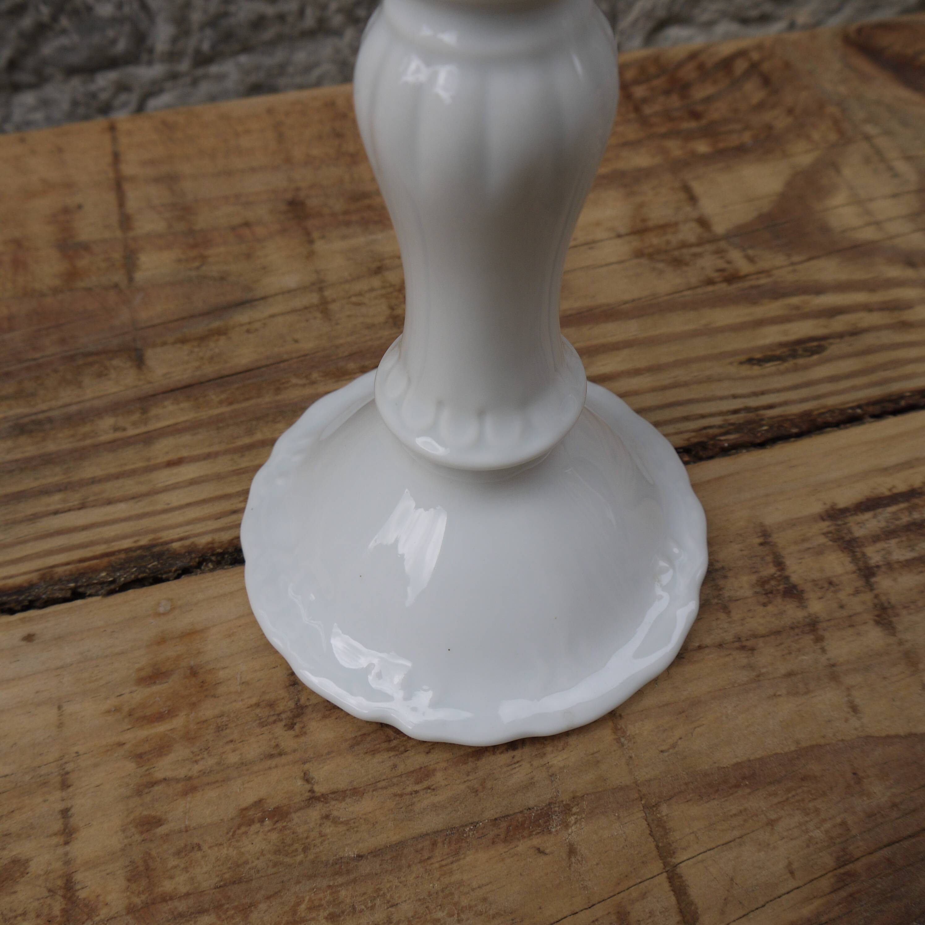 Limoges porcelain candlestick