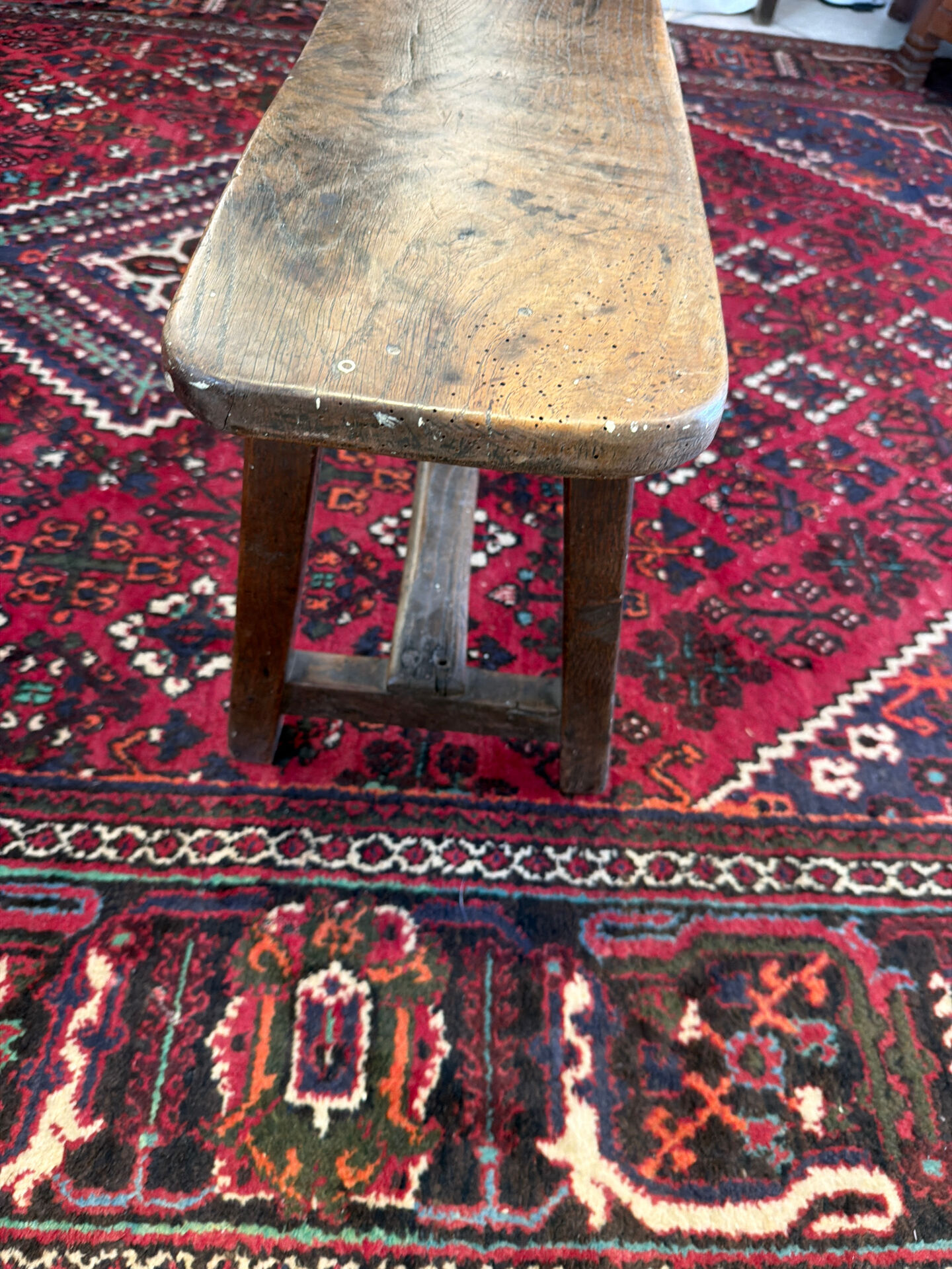 Old farmhouse bench in solid wood – Original patina