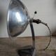 Cobra parabolic lamp with enameled cast iron base, Art Nouveau.