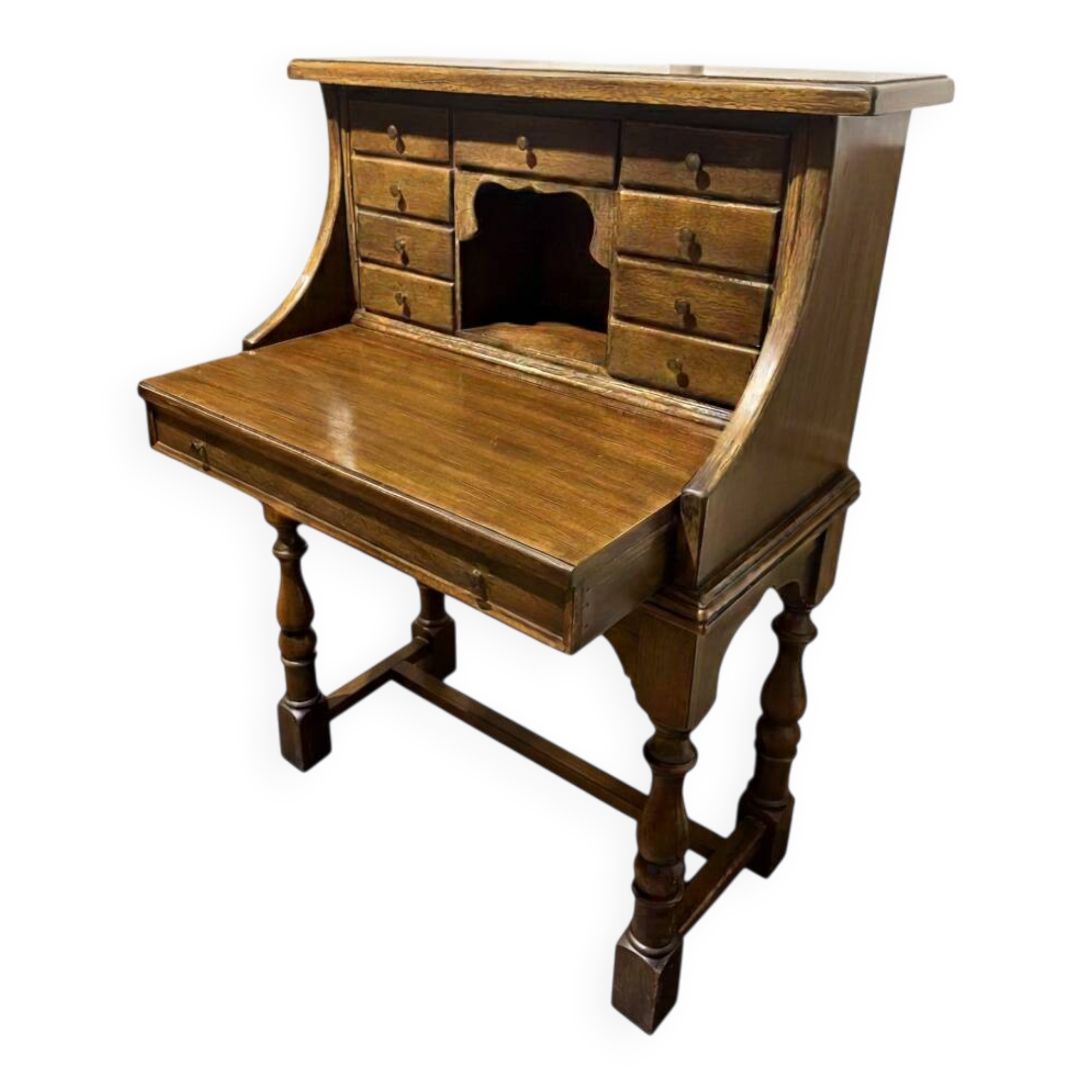 Secrétaire / Bureau de notaire anglais ou néerlandais ancien — vers 1780–1840