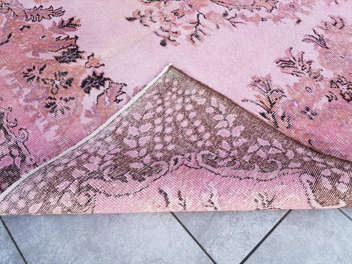 Vintage Decorative Pink Rug sku 2535