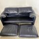 Maralunga sofa designer Vico MAGISTRETTI cassina in vintage midnight blue leather