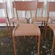Lot 10 chaises d'école