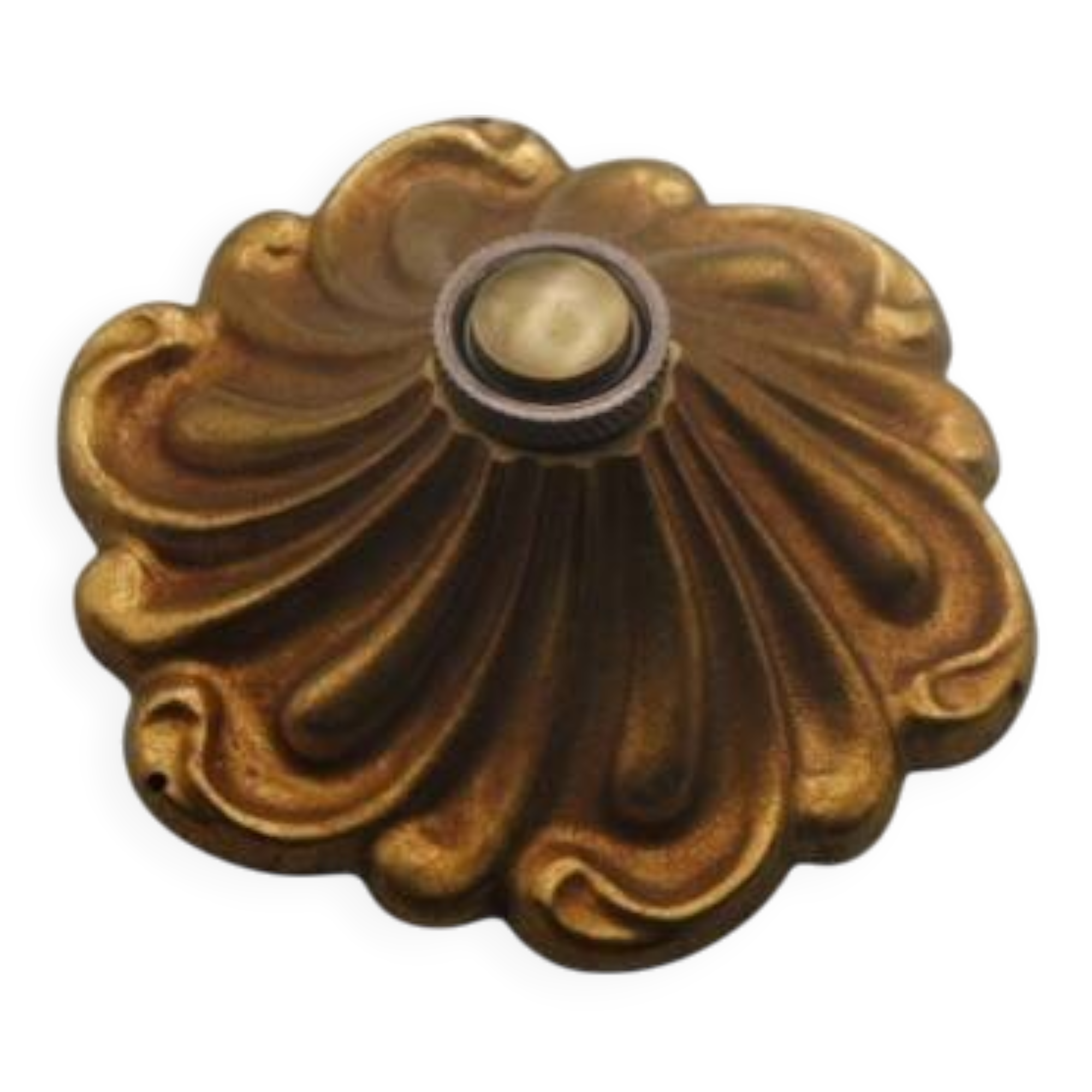 Antique bell: rising swirl