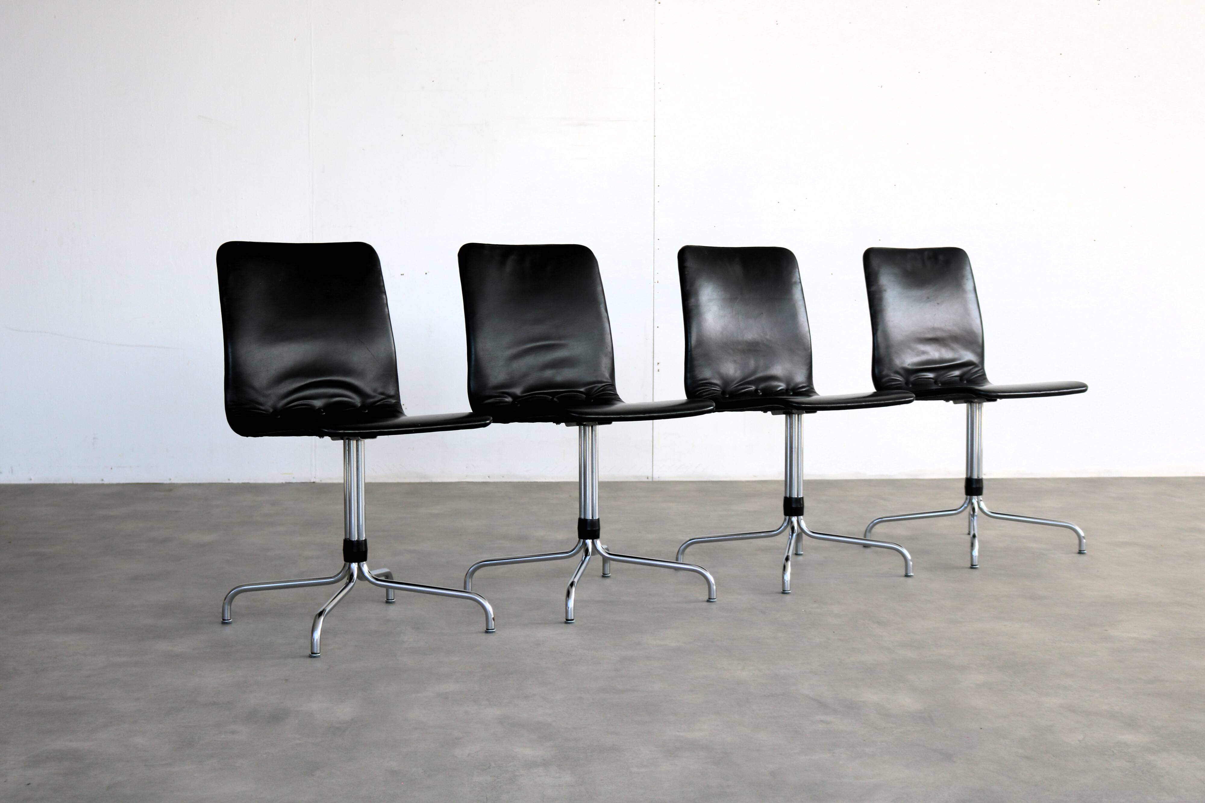 Chaises de salle à manger vintage années 1970 | Brabantia