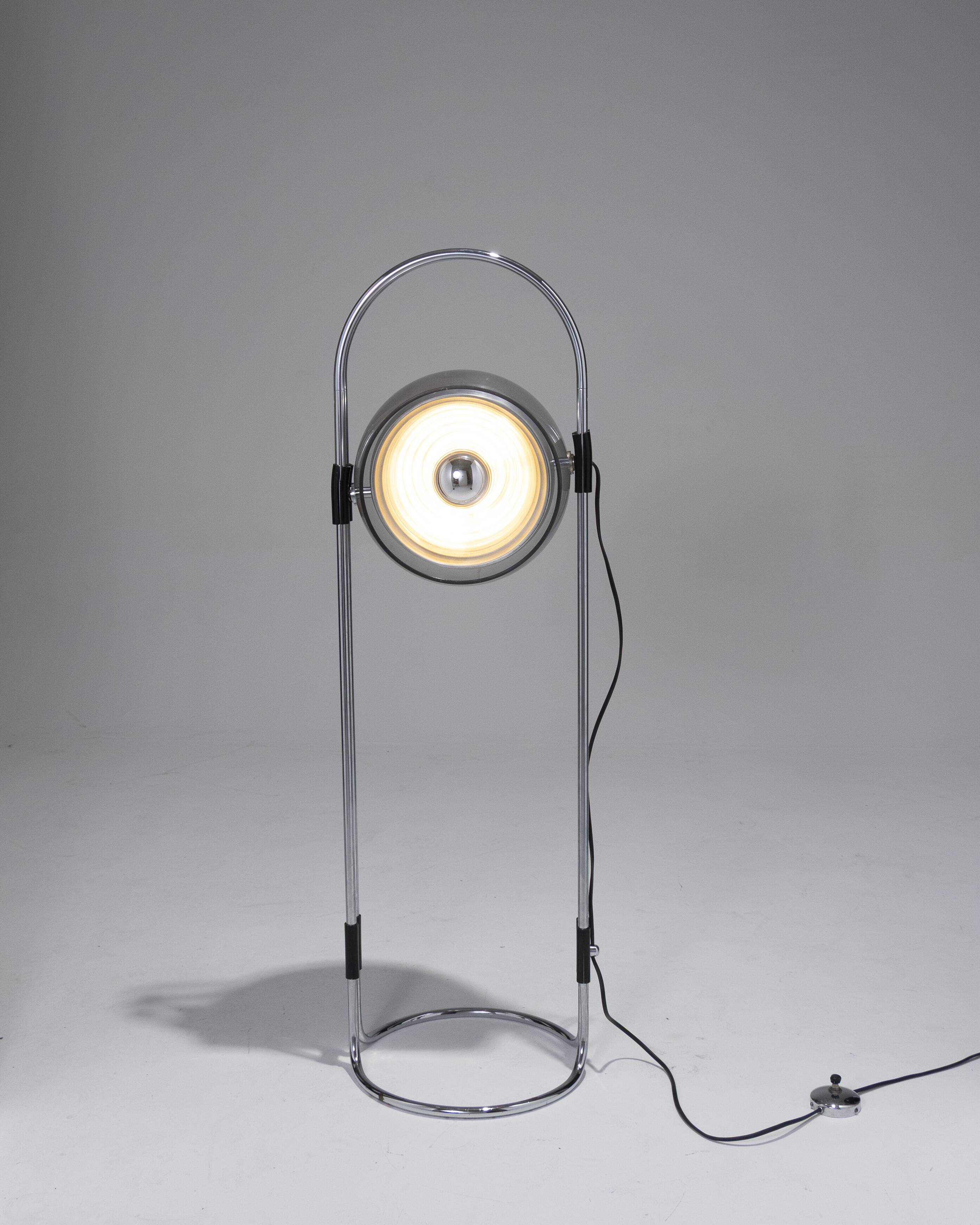 Space Age floor lamp, Andre Ricard, Metalarte, 1970s