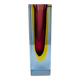 Sommerso vase in Murano glass, attributed to Flavio Poli.