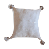 Moroccan pompon pillow grey 48x48cm