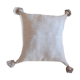 Oreiller pompon marocain gris 48x48cm