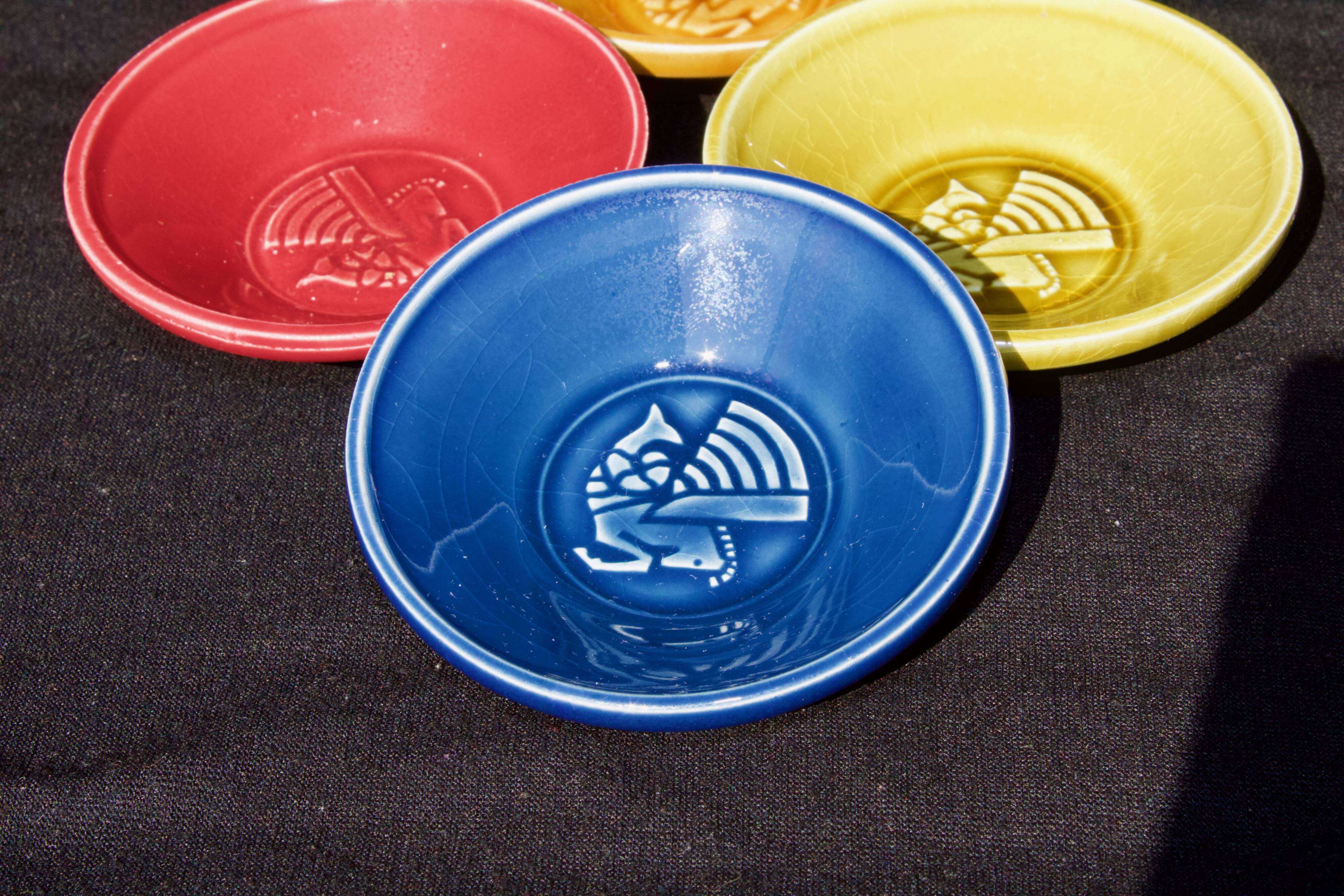 Air France : Old ashtrays / pocket drains / advertising cups in porcelain 1950's