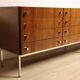 Vintage sideboard by Luigi Bartolini in rosewood and chrome metal, 1960