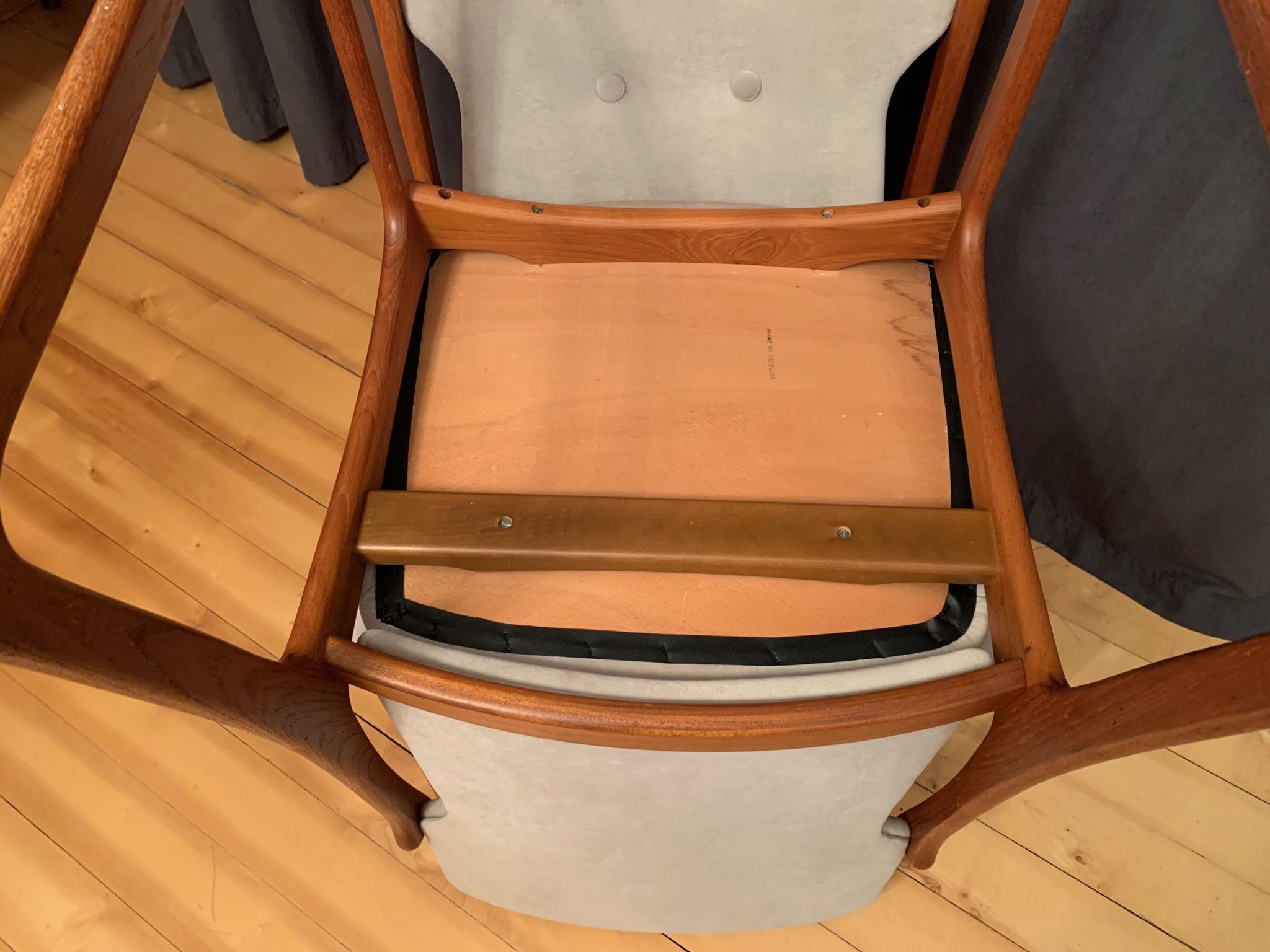 Ensemble de quatre chaises Vamdrup Stolefabrik, Danemark, années 1960