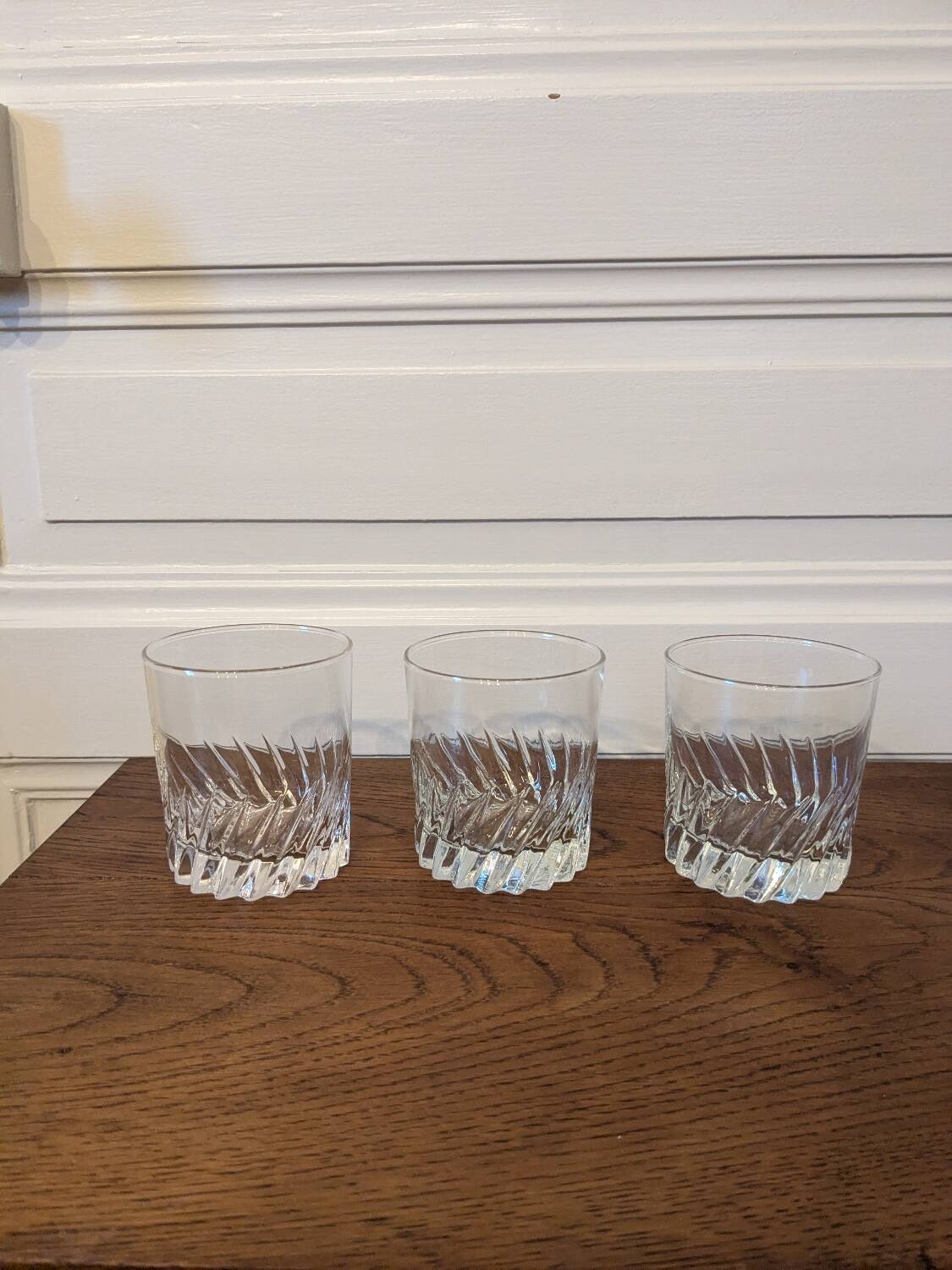 3 whisky glasses