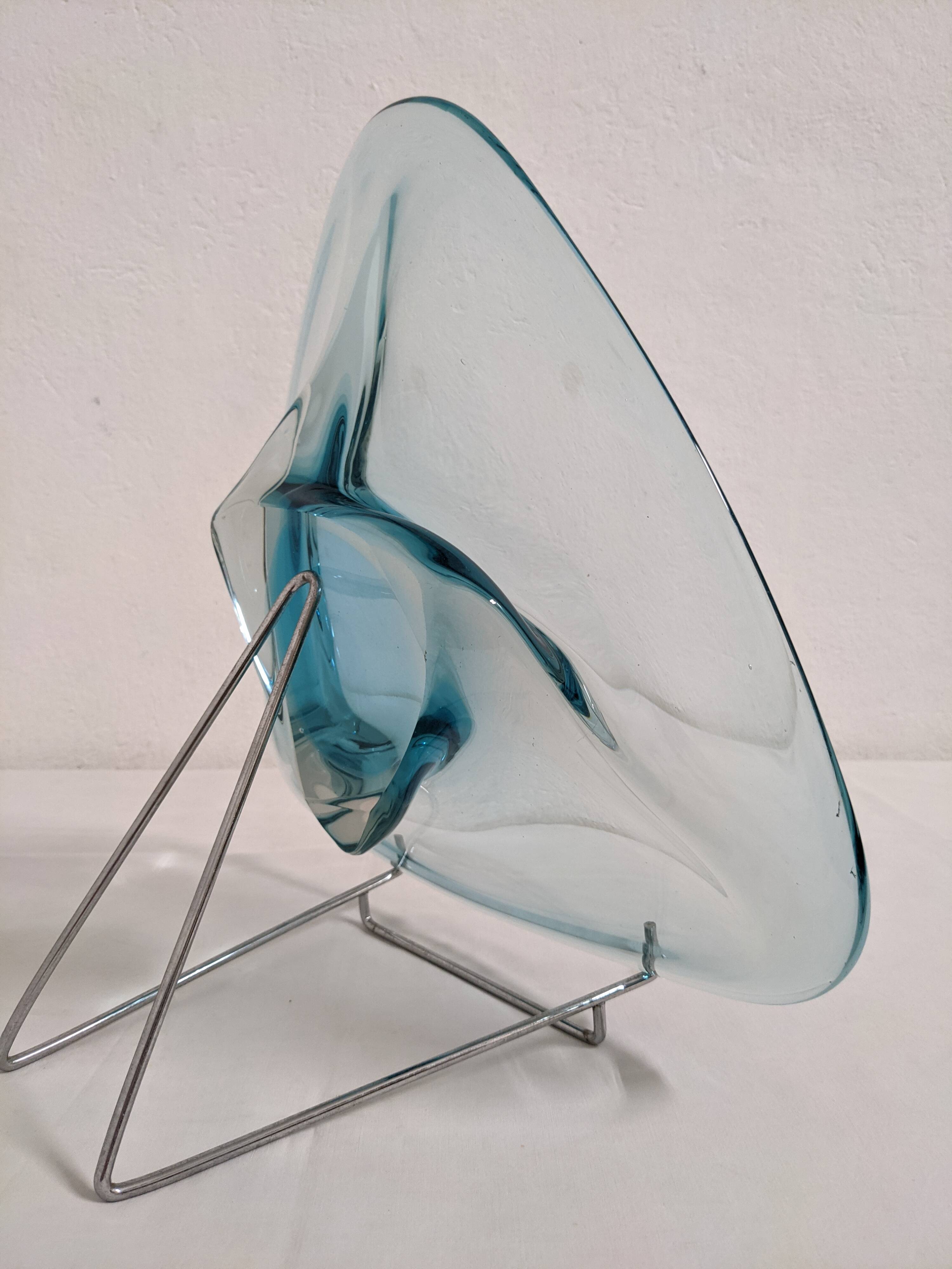 XL fruit bowl or pocket emptier in Murano glass, Italy circa 1970