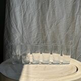 6 grands verres à orangeade en verre