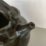 Pitcher gargoulette in enamelled sandstone
