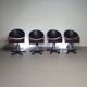 4 x '80s Italian barber chair, height adjustable
