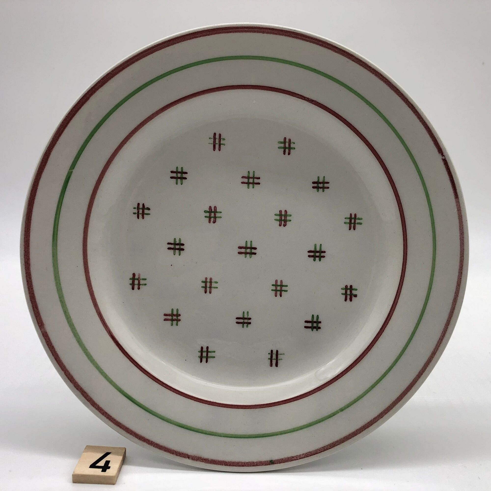 6 Dessert plates "K.G Lunévilles"