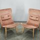 Pair of Miroslav Navrátil Shell Lounge Chairs, Czechoslovakia 1960s