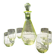 Art Deco liqueur service in opaline
