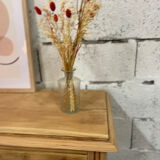 Vintage Parisian buffet in stripped raw wood