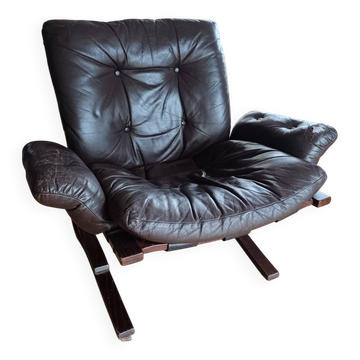 Kengu armchair designed by elsa and nordhal solheim for rikken, 1960s.