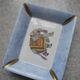 Antique Limoges porcelain ashtray, La Seynie vintage decor