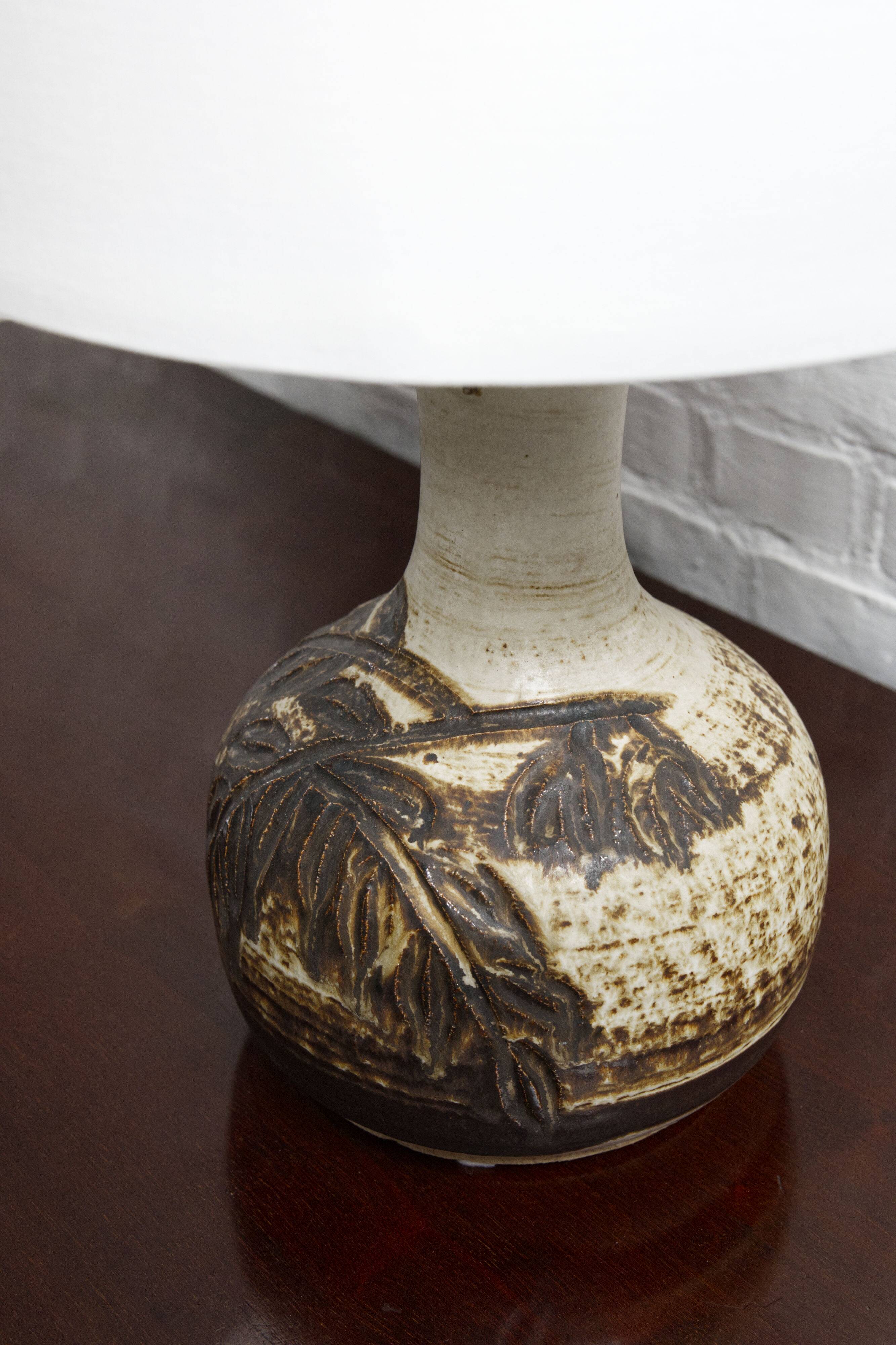 Vintage ceramic table lamp by Axella, Denmark