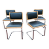 Lot de 4 chaises Cesca B32 par Marcel Breuer