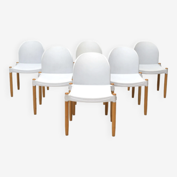 6x Casala "Flux" chairs by Hartmut Lohmeyer