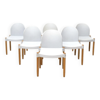 6x Casala "Flux" chairs by Hartmut Lohmeyer