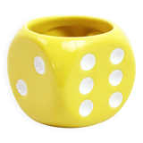 Dice Shaped Ceramic Pot