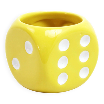 Pot en céramique en forme de Dé
