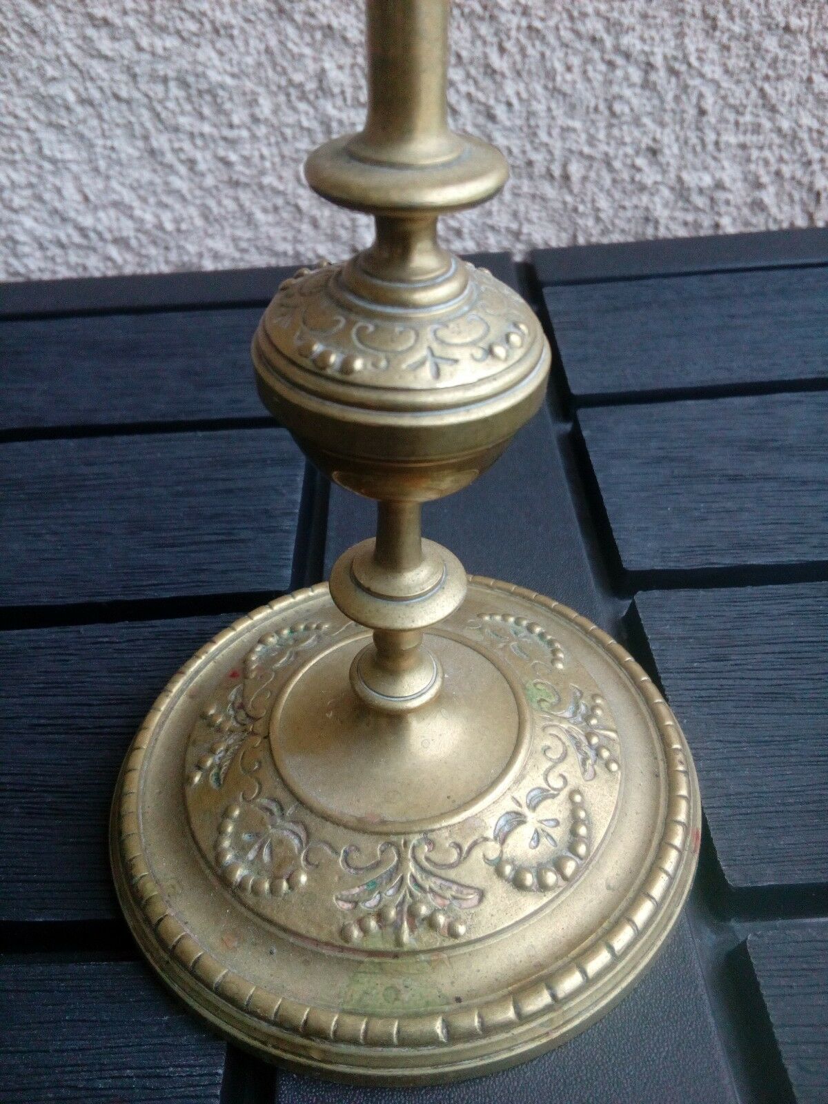 Napoleon III period bronze candlestick
