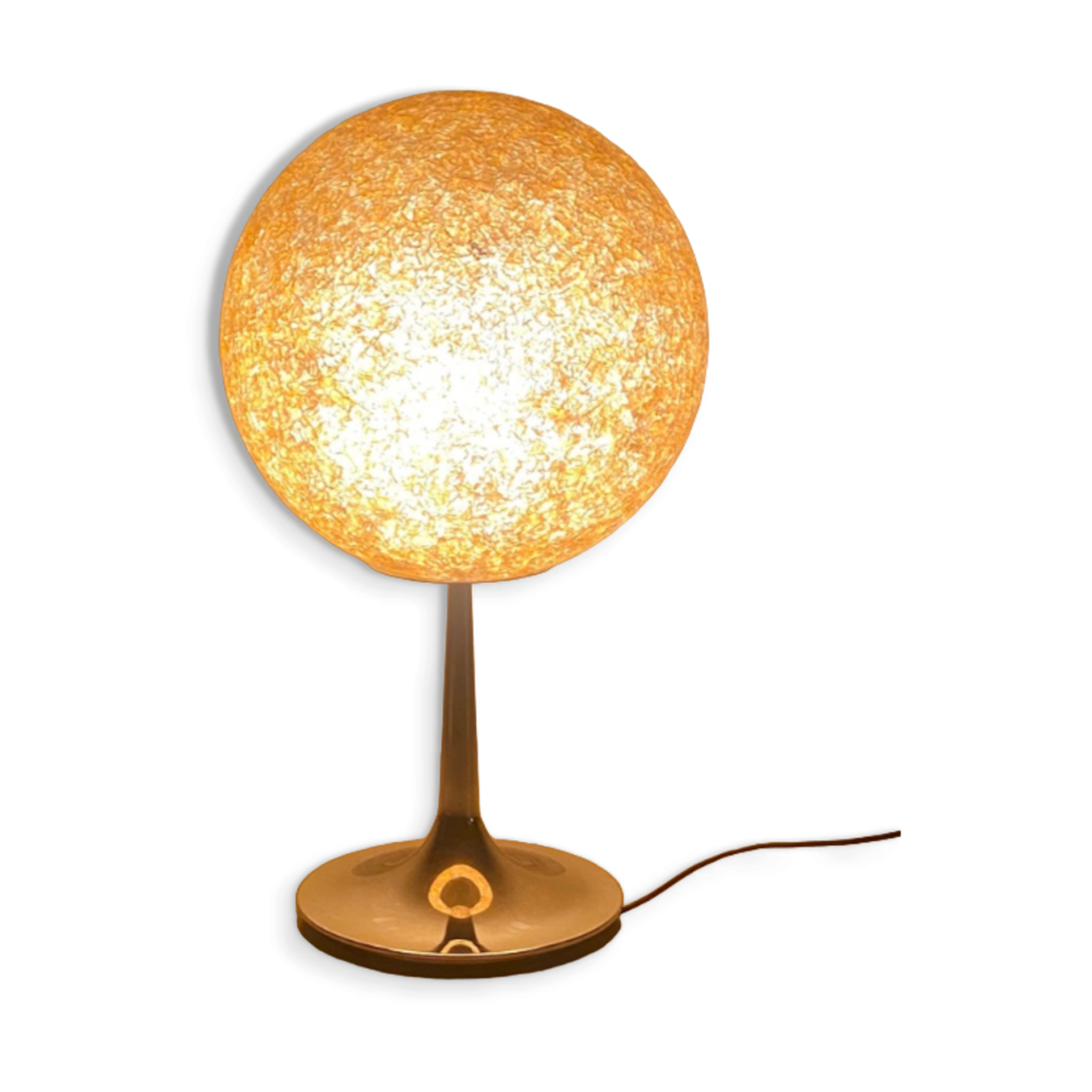 Lampe boule space age en méthacrylate italie 1970