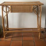 Vintage rattan desk