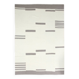 Kilim Gray Beige Ethnic Pattern Vintage Kilim Rug, 282x395Cm