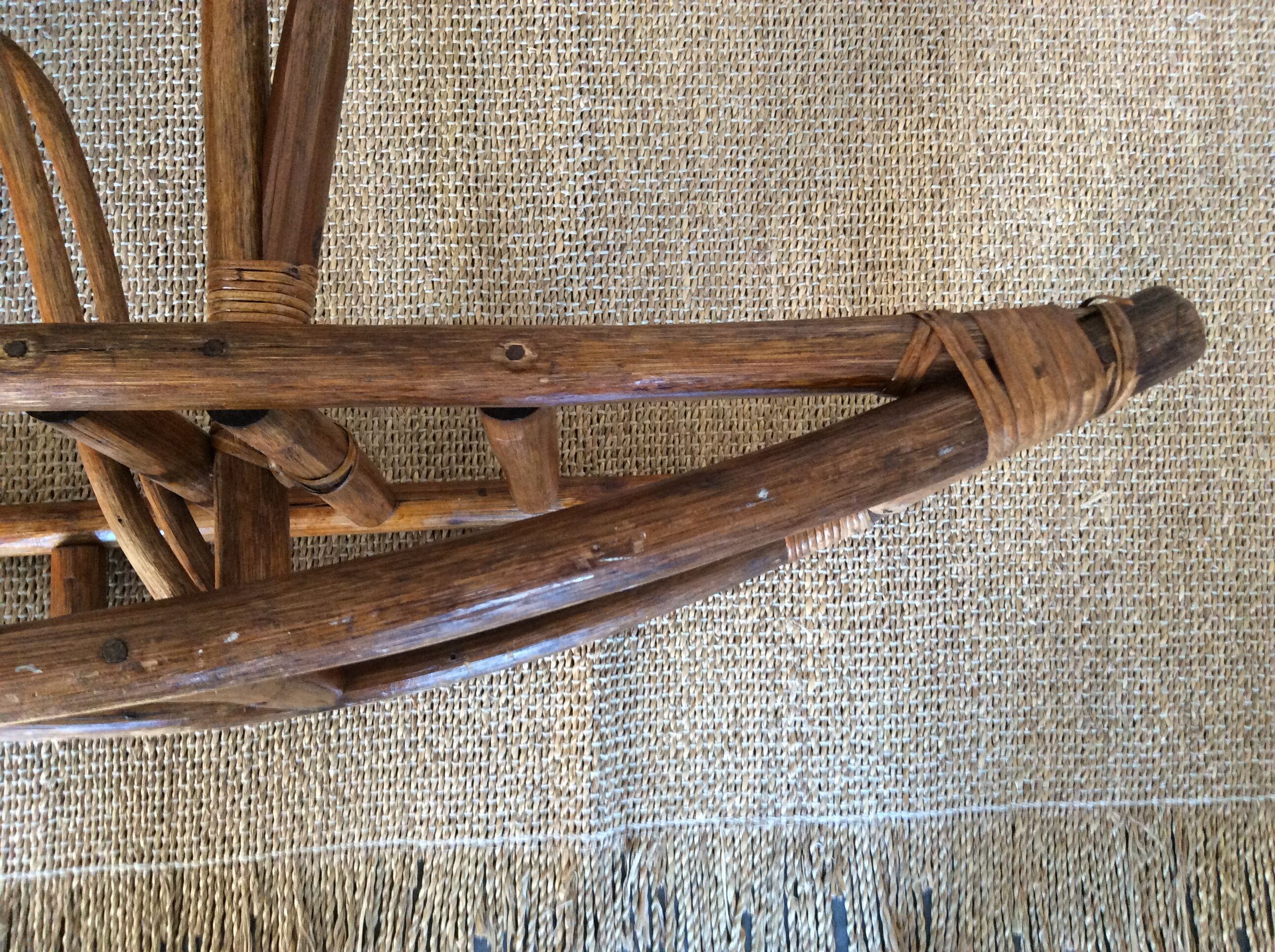 Rattan rocking horse