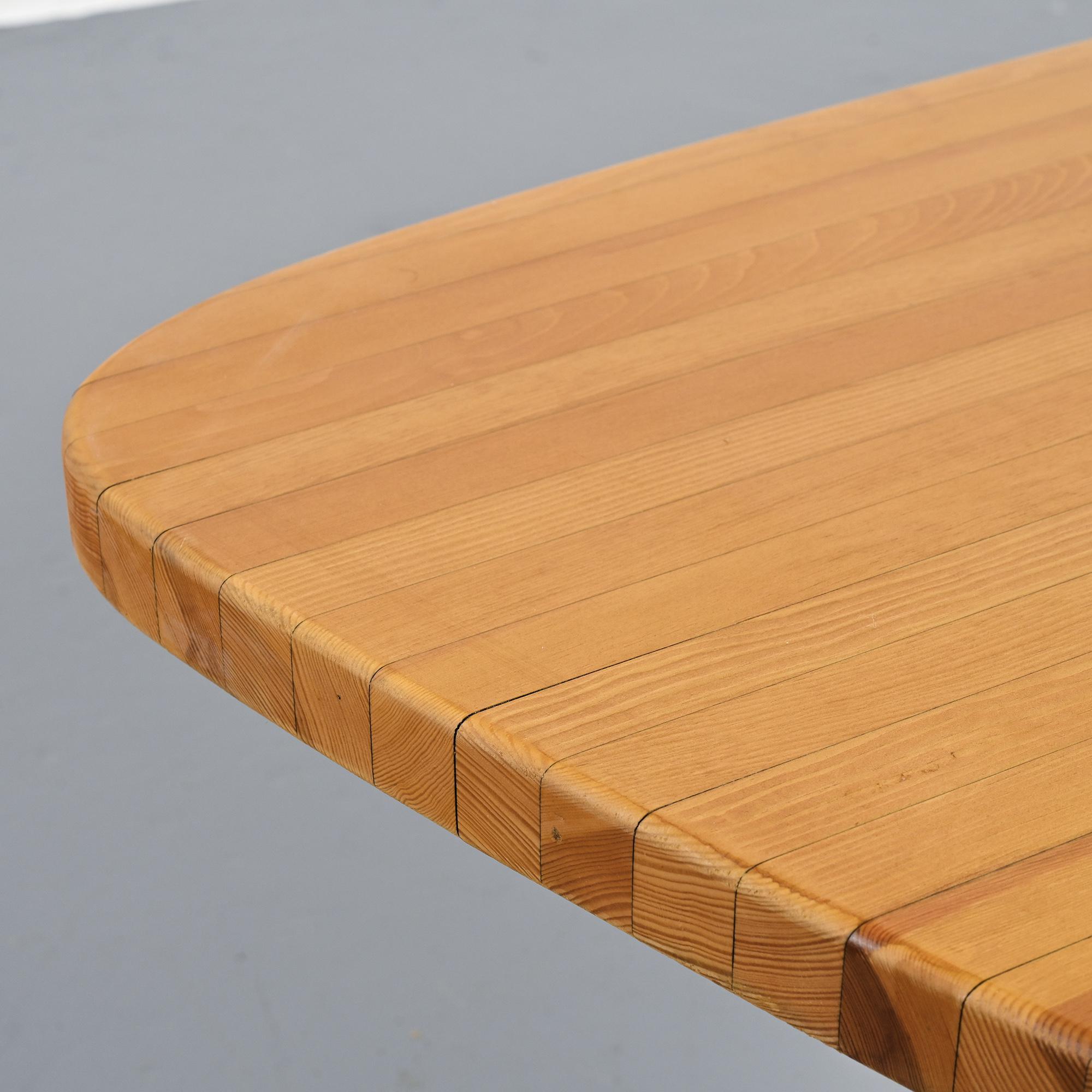 Free-form table, Charlotte Perriand for Les Arcs, circa 1986
