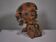 Grande sculpture antique maya en terre cuite