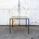 Iron and galvanized sheet metal table by Toni Cordero, 1980s