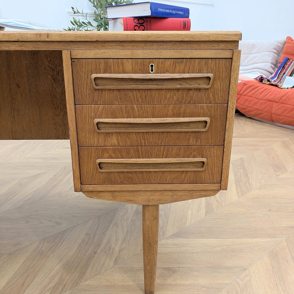 Scandinavian desk J. Svenstrup, double-sided