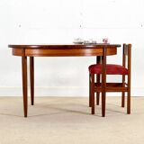 Round extending dining table by GPlan Fresco Collection 1960.