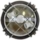 Black Industrial Cast Iron Wall or Ceiling Light from Elektrosvit, 1960s