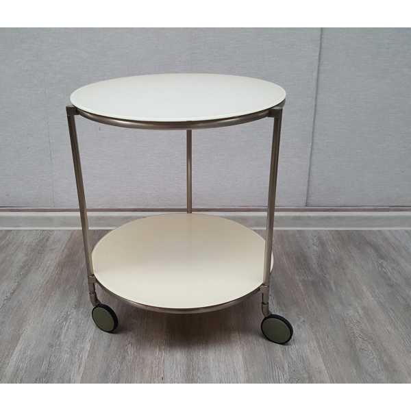 Vintage Ikea Strind Coffee Table On Wheels Selency - Ikea Round Glass Coffee Table On Wheels
