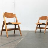 Set of folding chairs for children SE 18 German mid-century by Egon Eiermann for Wilde+Spieth, 1950s